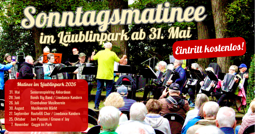 Sontagsmatinee 2026 Homepage und Facebook